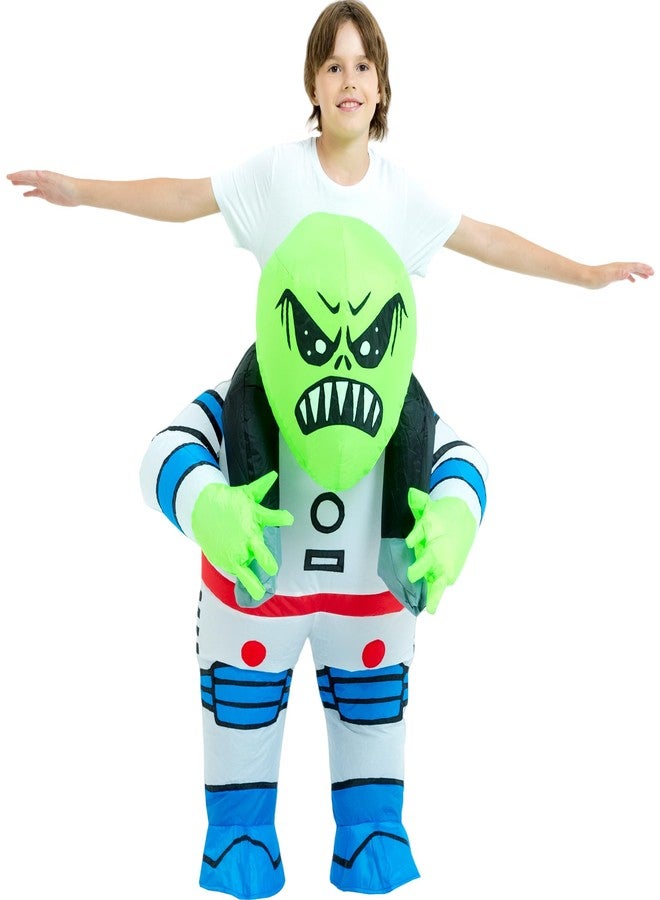 One Casa Blow Up Costume Child,Inflatable Costumes for Kids,Riding Alien Costume,Halloween Costumes for Boys/Girls (4-6YRS) - Image 1